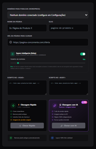Perfect Clone - clonagem de páginas