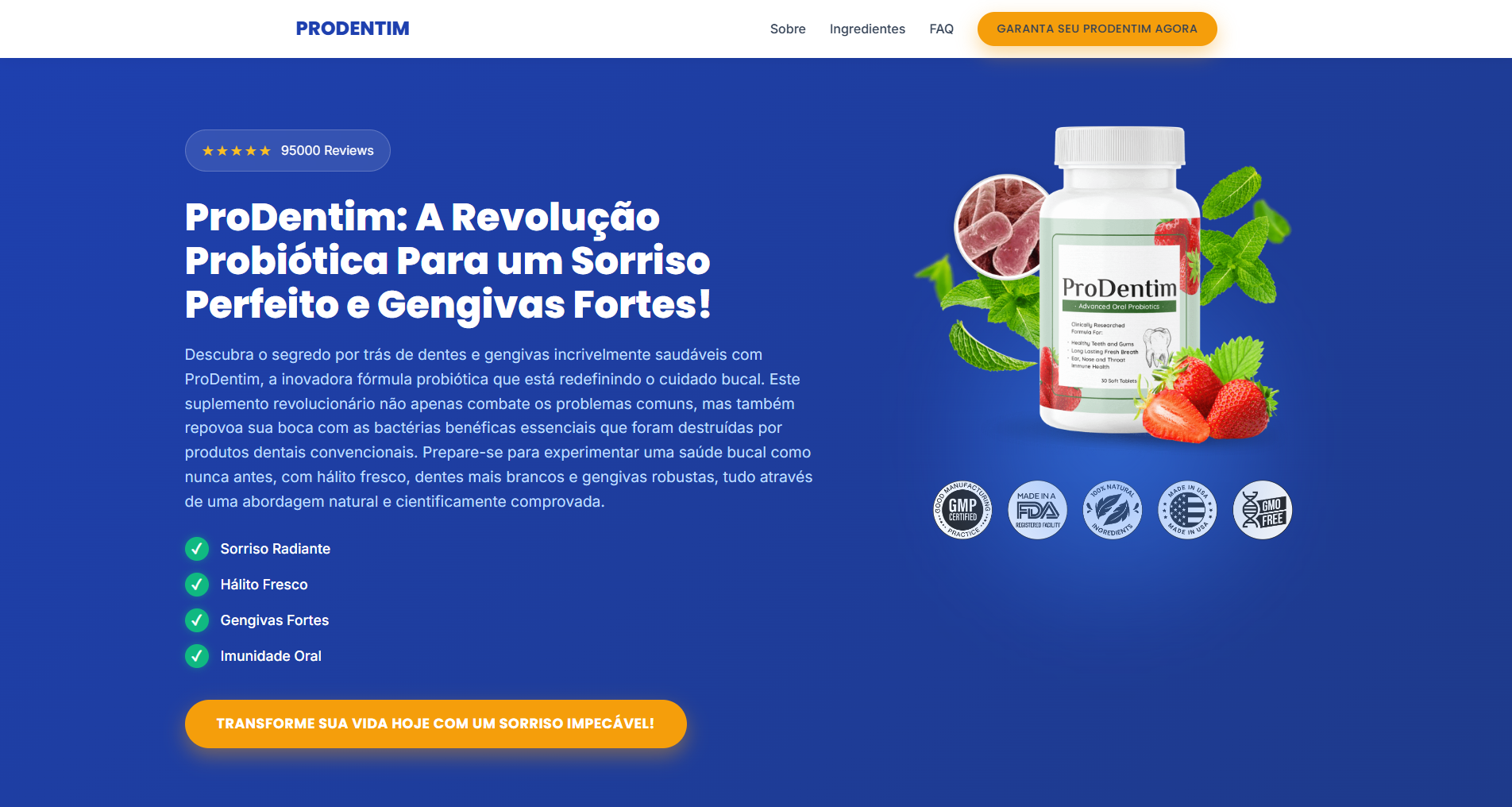 Preview Presell IA Premium — modelo premium de presell gerado por IA