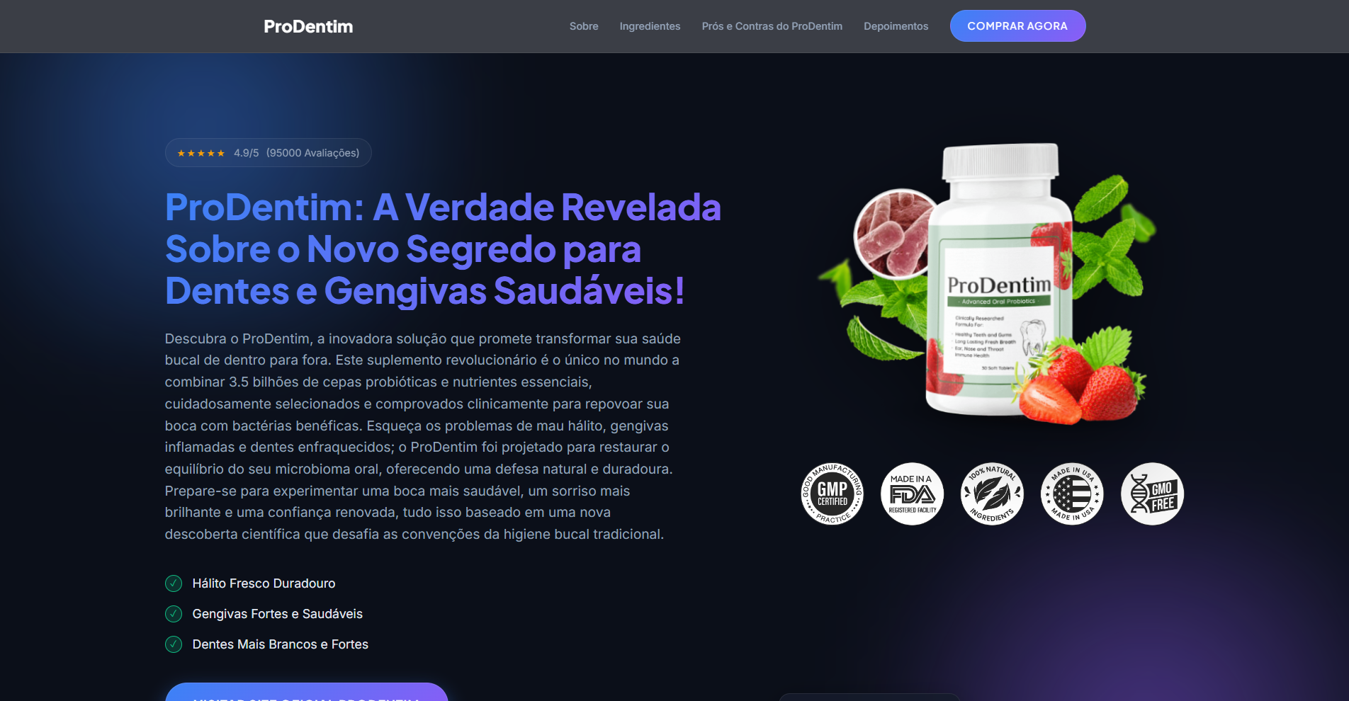 Preview Presell IA Tech — modelo de presell moderno gerado por IA